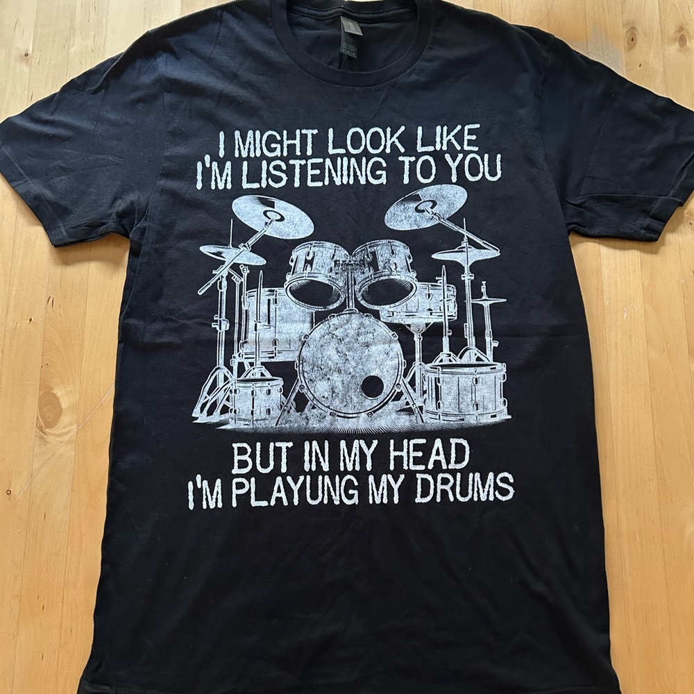 Gildan Softstyle Drummer Black T-Shirt